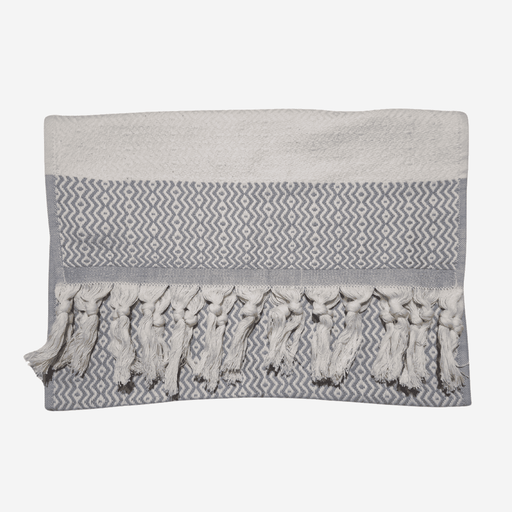 Towel woven gray