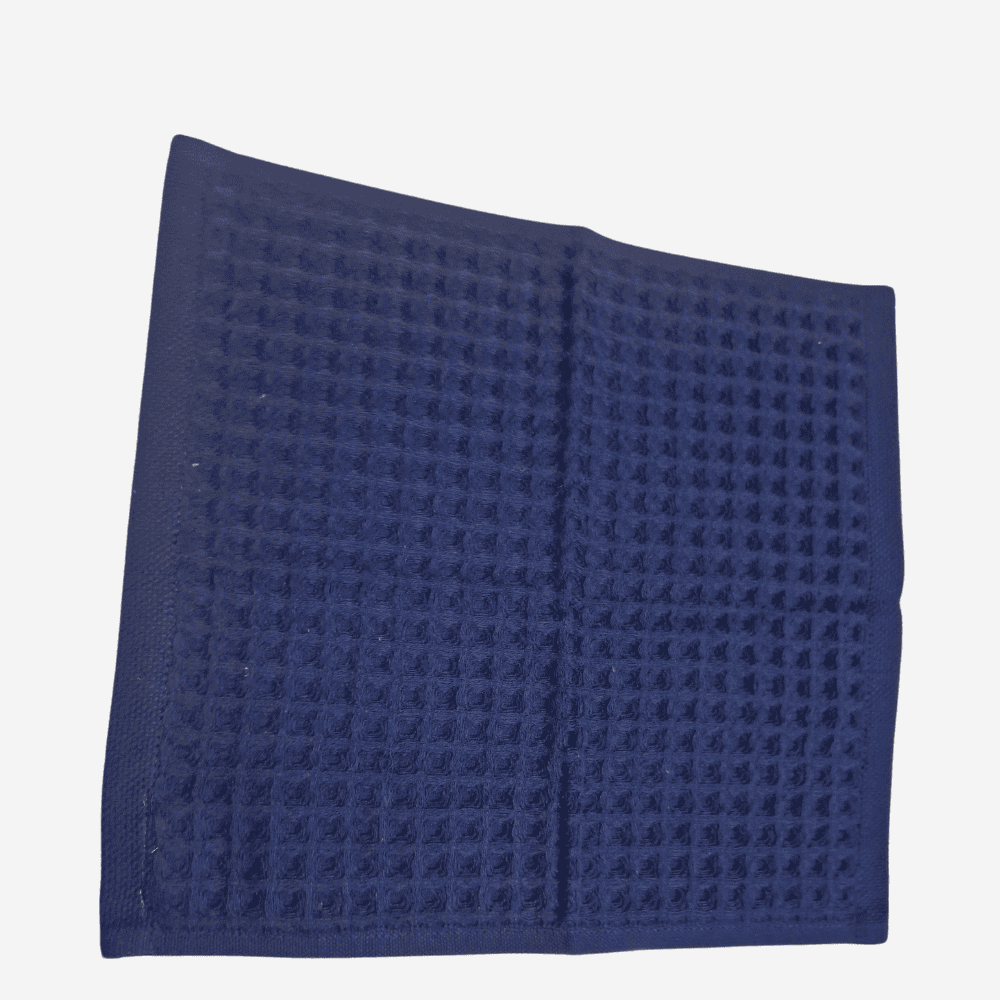 Guest towel waffle dark blue